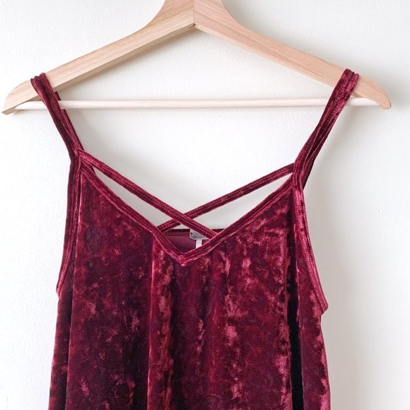 Harlow Velvet Strappy Tank Top - Picture 3 of 6